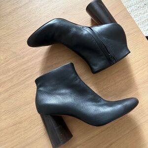 Celine Black Leather Booties sz 37